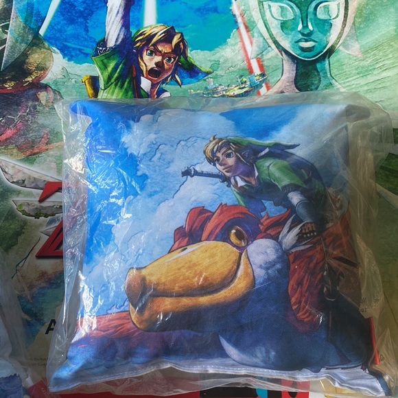 Nintendo The Legend of Zelda Skyward Sword Poster and Decorative Pillow Bundle - Picture 3 of 16